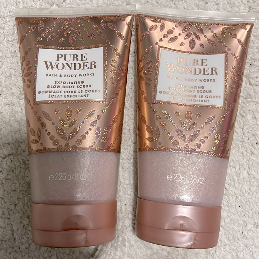 NEW- Bath & Body Works- 2 Pure Wonder Body Scrub